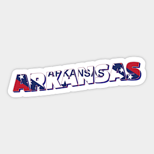 Arkansas vintage style retro souvenir Sticker